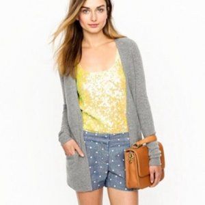 J. Crew City Fit Polka Dot Chambray 3" Shorts, Size 6